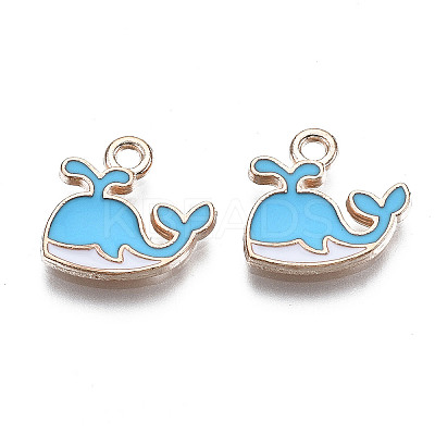 Alloy Enamel Charms X-ENAM-S115-037D-1
