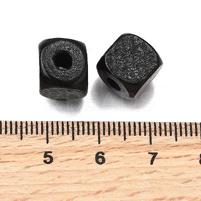 Spray Painted Wooden Beads WOOD-P021-01C-29-1