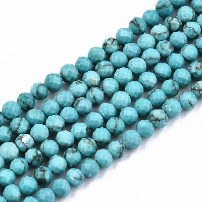 Synthetic Turquoise Beads Strands G-S362-078-1-1