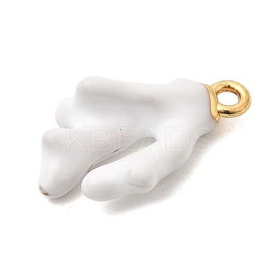 304 Stainless Steel Enamel Pendants STAS-P431-32G-03-1