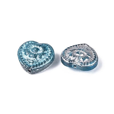 Baking Paint Transparent Glass Beads DGLA-N018-26B-1