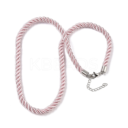 5MM Nylon Twisted Cord Necklace Making FIND-G096-01P-34-1