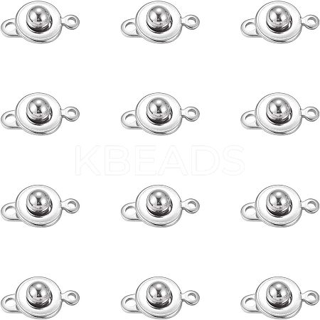 Unicraftale 304 Stainless Steel Snap Clasps STAS-UN0009-06P-1