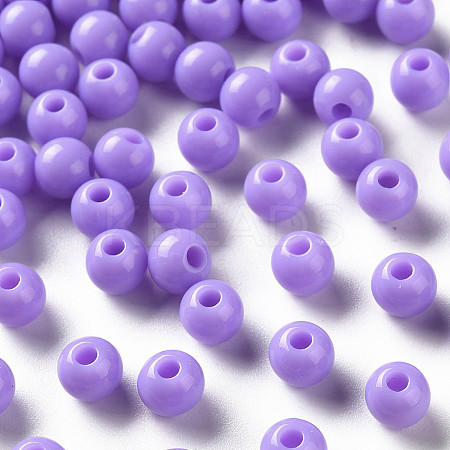 Opaque Acrylic Beads X-MACR-S370-C6mm-A32-1