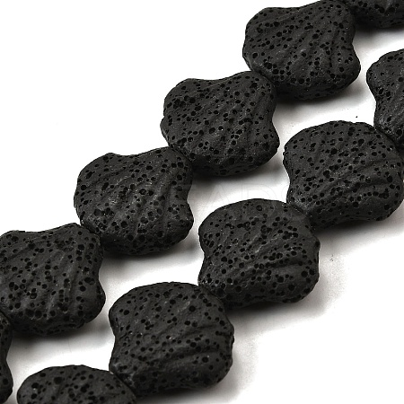 Dyed Natural Lava Rock Beads Strands G-A264-A04-01C-1