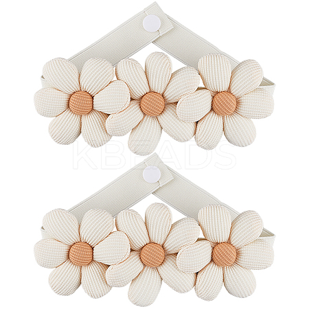 Fibre Flower Curtain Tiebacks AJEW-WH20022-50A-01-1