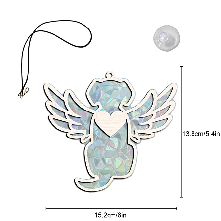 Wooden with PVC Suncatchers PW-WG62637-01-1