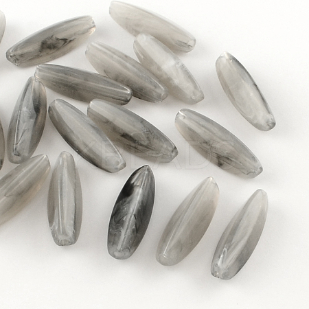 Rice Imitation Gemstone Acrylic Beads OACR-R035-13-1