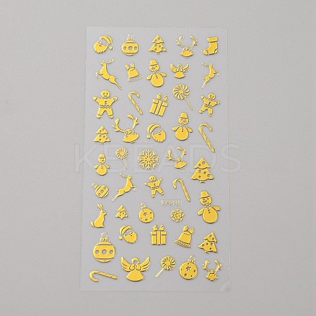 Christmas PET Self Adhesive Festive Stickers DIY-WH0349-80D-01-1