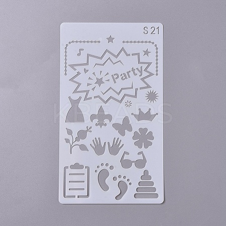 (Clearance Sale)Plastic Drawing Stencil DIY-WH0155-05-1