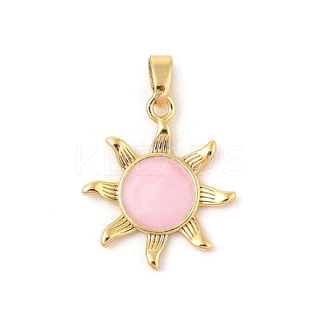 Brass Micro Pave Cubic Zirconia Pendants KK-R100-13G-01-1