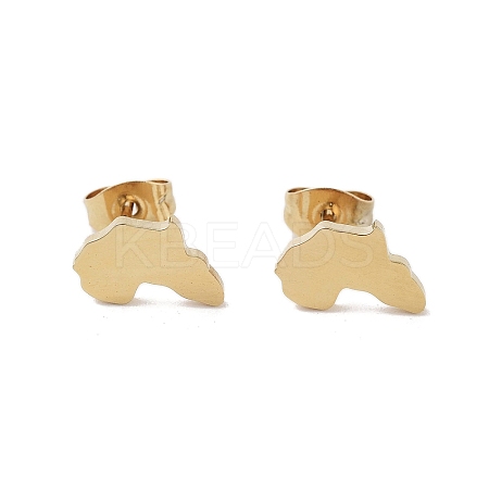 PVD Vacuum Plating 304 Stainless Steel Stud Earrings for Women EJEW-A048-07G-1