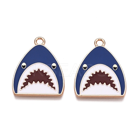 Alloy Enamel Pendants X-ENAM-T020-60B-1