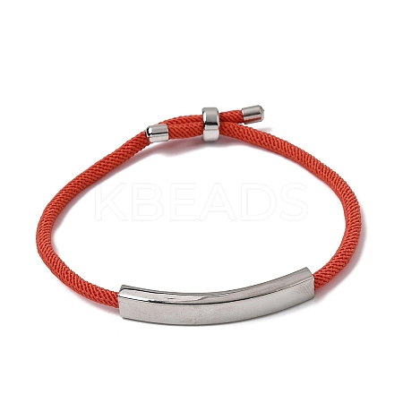 Round Nylon Milan Cord Slider Bracelet Making BJEW-L722-01P-11-1