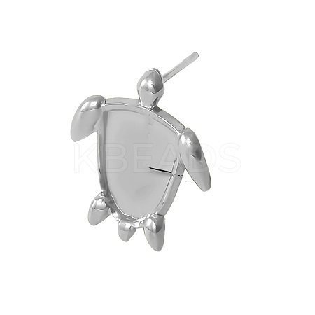 304 Stainless Steel Stud Earrings Findings PW-WG8CC38-01-1