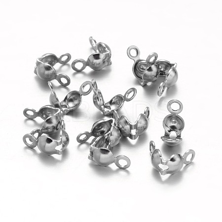 Tarnish Resistant 304 Stainless Steel Bead Tips LS-X-STAS-M213-09-1