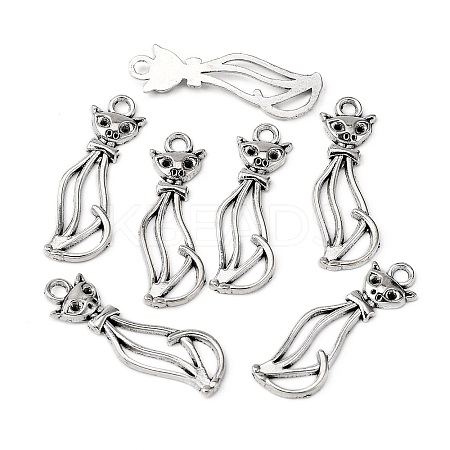 Tibetan Style Alloy Kitten Pendants LF10383Y-1