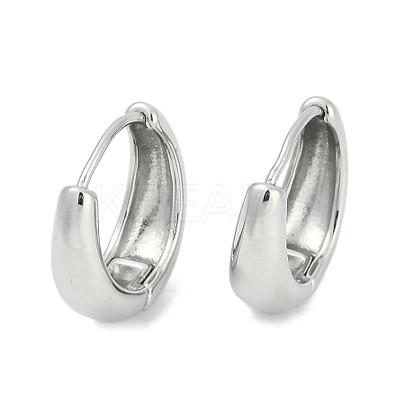 Tarnish Resistant 304 Stainless Steel Huggie Hoop Earrings for Women EJEW-C096-07B-P-1