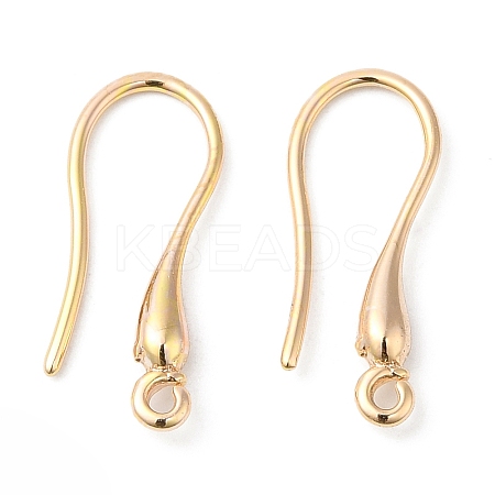 Brass Earring Hooks KK-P234-18G-1