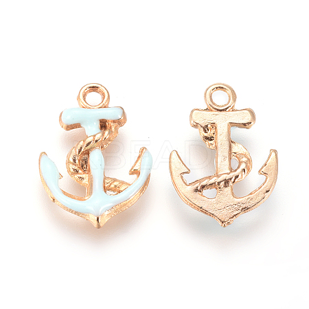 Enamel Pendants X-ENAM-WH0006-A01-1
