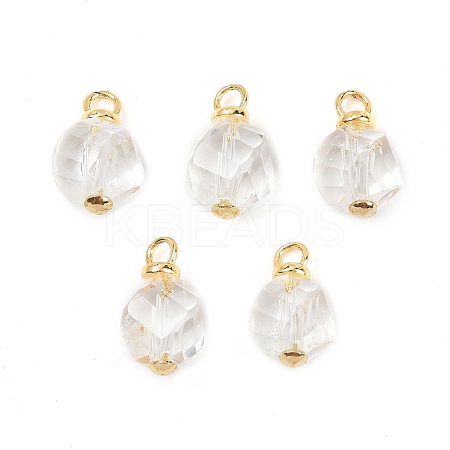 Natural Quartz Crystal Pendants KK-B157-41A-01-1