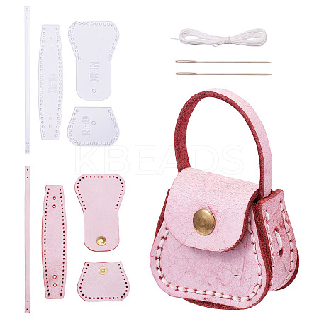 Leather DIY Mini Coin Purse Kit DIY-TA0004-90C-1