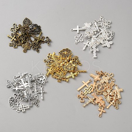 100Pcs Tibetan Style Alloy Pendants FIND-WH0148-725-1