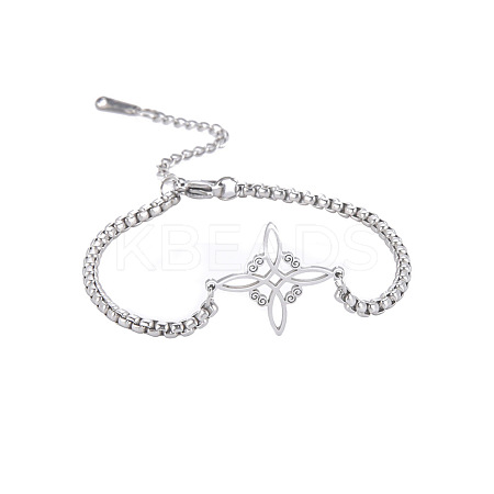 Witch Knot 304 Stainless Steel Link Bracelets FS-WG5CE25-01-1