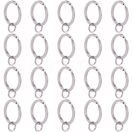316 Surgical Stainless Steel Split Key Rings STAS-BBC0008-20-1