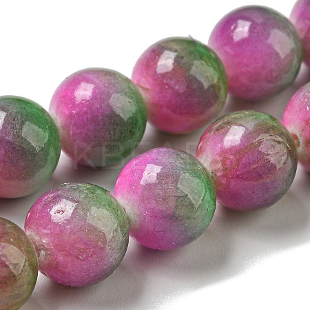 Dyed Natural White Jade Beads Strands G-F764-03C-1