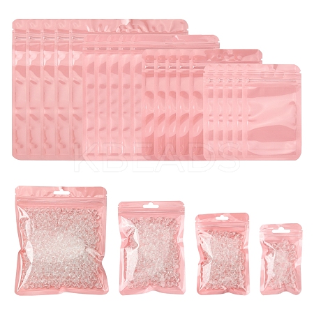 40Pcs 4 Styles Macaron Color Plastic Yin-yang Resealable Bags OPP-FS0001-18C-1