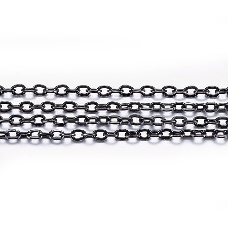 3.28 Feet Handmade 304 Stainless Steel Cable Chains X-STAS-P213-05B-01-1