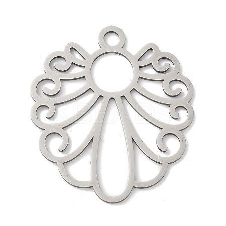 201 Stainless Steel Pendants STAS-S174-39P-1