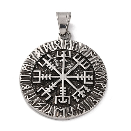 304 Stainless Steel Pendants STAS-U021-01AS-1