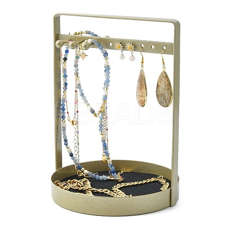 Iron Jewelry Display Stands with Trays ODIS-M005-01B-1