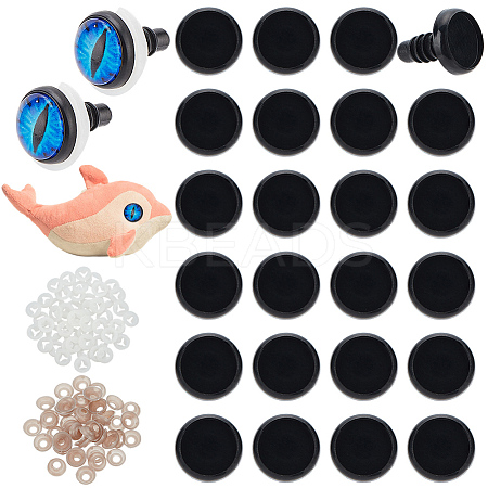 50Pcs Plastic Safety Craft Eye Cabochon Setting AJEW-PH0012-20A-1