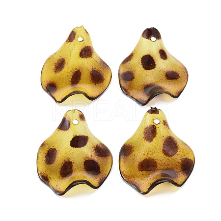Transparent Acrylic Pendants TACR-N006-31-1