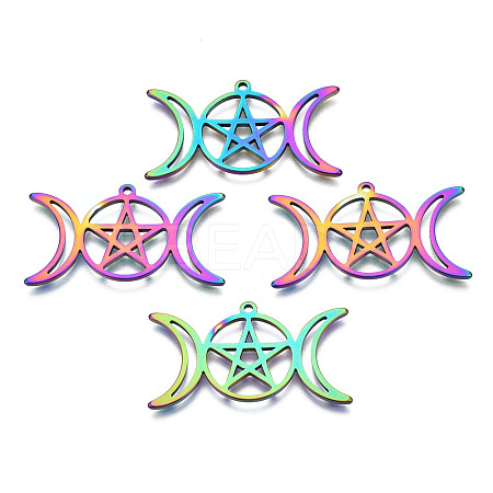 201 Stainless Steel Pendants Ion Plating(IP) STAS-N098-042M-1