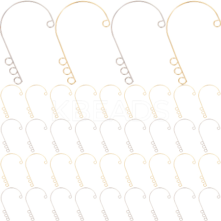 40Pcs 2 Colors 316 Stainless Steel Ear Cuff Findings STAS-SC0008-42-1