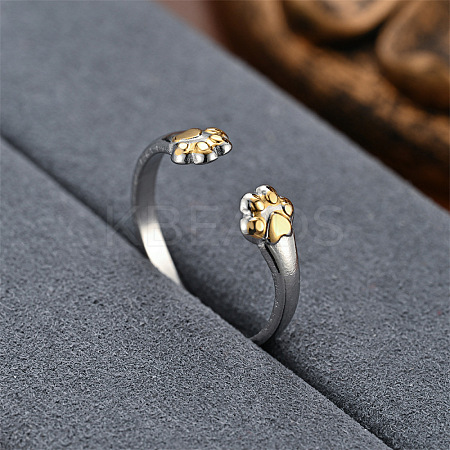 Fashionable 201 Stainless Steel Cuff Rings FS-WG0D738-03-1