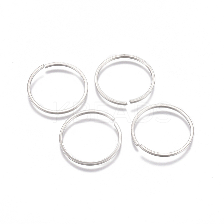 Tarnish Resistant 304 Stainless Steel Saw Cut Open Jump Rings X-STAS-G225-13P-01-1