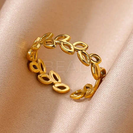 304 Stainless Steel Finger Rings for Women RJEW-U060-02G-1