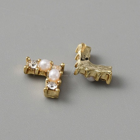 Alloy Rhinestone Cabochons MRMJ-WH0077-043K-1