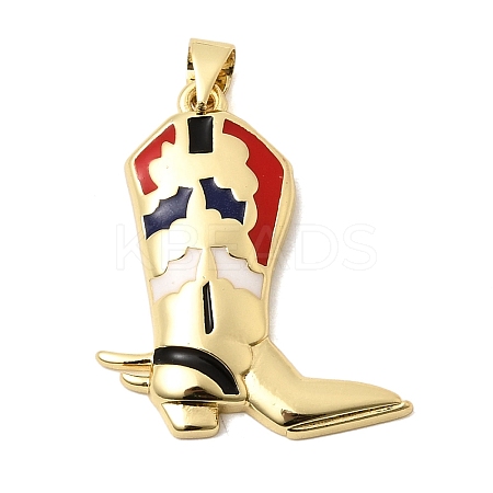 Brass Enamel Pendants KK-A296-48C-G02-1