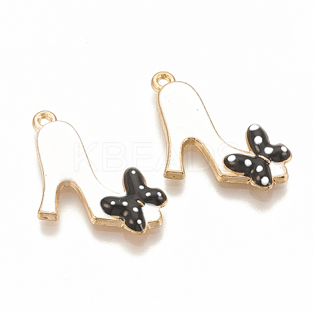 Alloy Enamel Stilettos Pendants X-ENAM-S115-041D-1