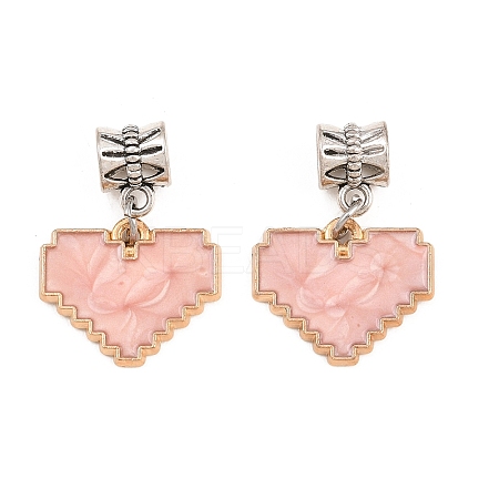 Alloy Enamel European Dangle Charms PALLOY-YW012-02-1