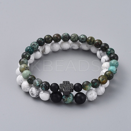 Stretch Bracelet Sets BJEW-JB05027-01-1