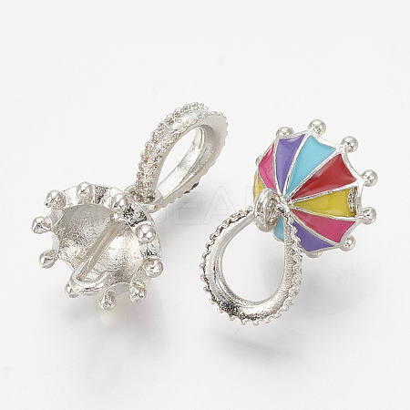 Alloy Enamel European Dangle Charms LS-MPDL-Q209-066P-1