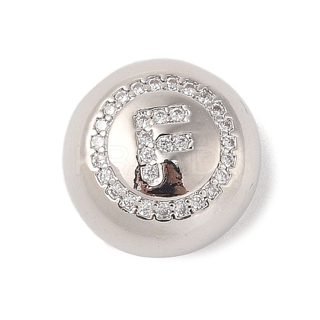 Rack Plating Brass & Cubic Zirconia Pendants KK-Z047-07P-F-RS-1