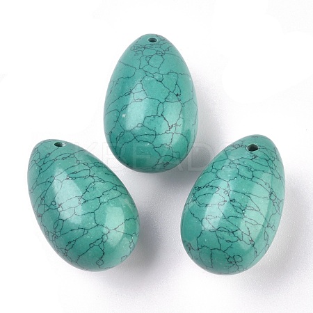 Synthetic Turquoise Pendants G-P438-D-06-1